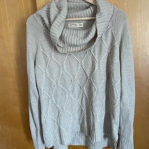 Tan Loose Turtle Neck Sweater